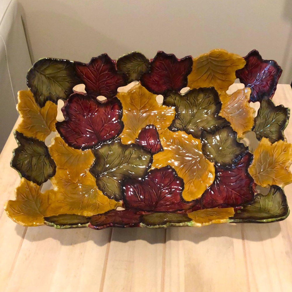 Rectangular Large Leaf Bowl by Grassland Road